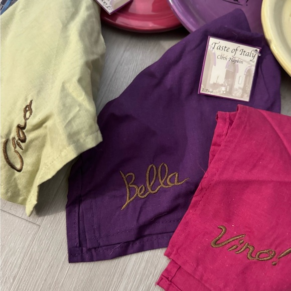 Italian Tuscany Themed Decor - frames, coasters, candles, plates, wine scarves - Picture 11 of 12